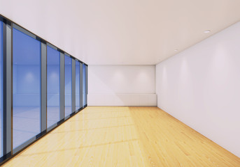 empty white room, or ready for decoration,3d white room interior