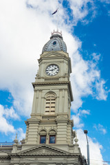 Fototapeta na wymiar Former North Melbourne Town Hall on Errol Street in North Melbourne.
