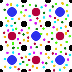 seamless pattern with colorful circles