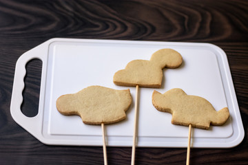 Biscoitos decorados dinossauros decorated buttery dough biscuits cookie