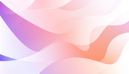 Geometric wave shape with Smooth Abstract Colorful Gradient Backgrounds. For Brochure, Banner, Wallpaper, Mobile Screen. Vector Illustration.