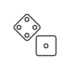 dice vector icon