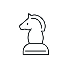 chess horse vector icon