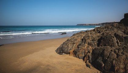 Bonito paisaje de la playa