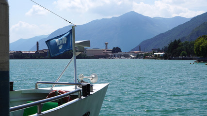 Boat at Lake of Iseo, Italy