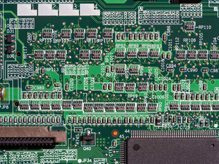 electronic circuit main board details macro pgotography