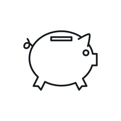 piggy bank vector icon