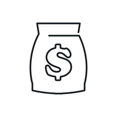 money bag vector icon