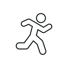 run vector icon