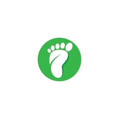 Foot therapist logo vector icon