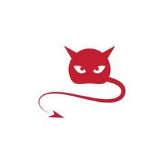 Devil logo ilustration vector