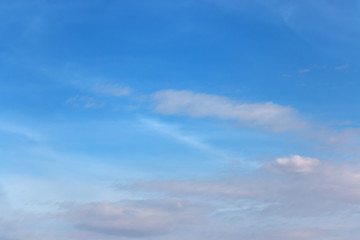 Blue sky with the white clouds..
