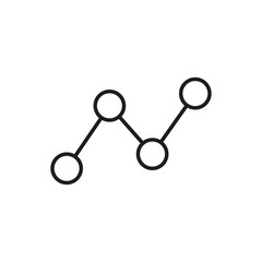 point graph vector icon