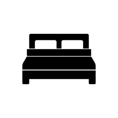 Bed icon symbol simple design