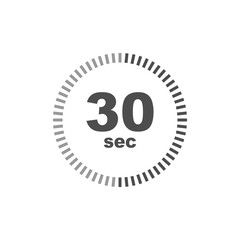 Timer 30 sec icon. Simple design