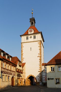 Stadtturm or Town Tower, Prichsenstadt, Lower Franconia, Franconia, Bavaria, Germany, Europe