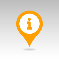 Information pin map icon. Map pointer. Map markers