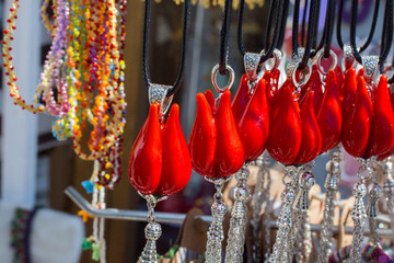 Tulip shaped handcrafts in the bazaar
