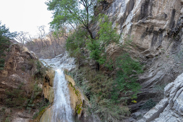 Fototapeta na wymiar Waterfalls of San Agustín Ahuehuetla, the avocado, Puebla, Mexico