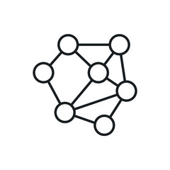 neural network vector icon