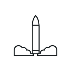 rocket vector icon
