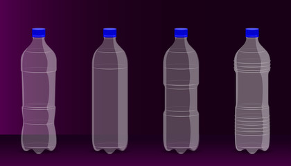 free space on plastic bottle for your drink promotion present. beautiful background. vector illustration eps10