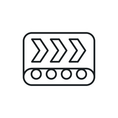 conveyor vector icon