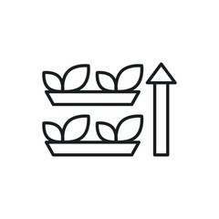vertical farm vector icon