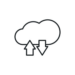 cloud technologies vector icon