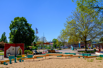スウェーデン　ハルムスタード　街中の子供公園　2019/5/23撮影