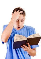 Surprised Man with a Book