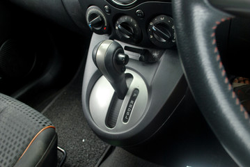 Obraz na płótnie Canvas Auto gear change system.Car accessories and parts.