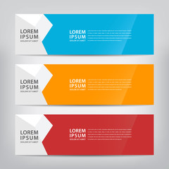 abstract banner template, vector illustration