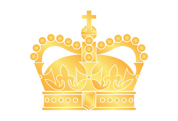 vector crown silhouette. a symbol of power