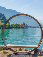 Vista, montreux, lago, genebra, suíça