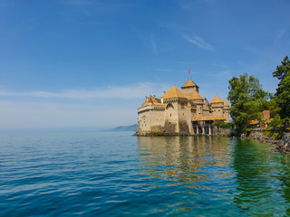 Vista, montreux, lago, genebra, suíça