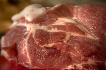 Juicy beautiful fresh meat photo for text