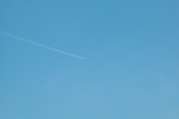 mini plane in blue sky