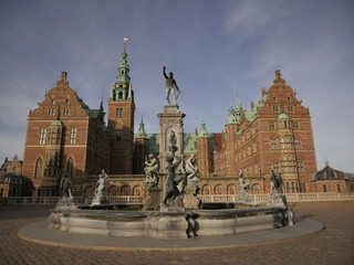 Fototapeta na wymiar Frederiksborg neptun fountain