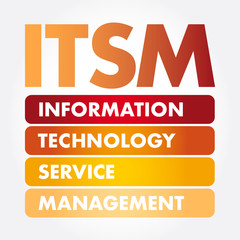 ITSM - Information Technology Service Management acronym, business concept background