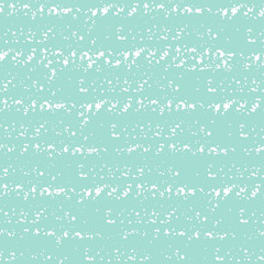 Colorful mint green and white grunge seamless pattern with abstract hand drawn brush strokes and paint splashes. Messy infinity texture, modern grungy background. Vector illustration.