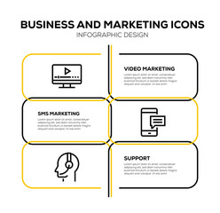 BUSINESS AND MARKETING ICON SET