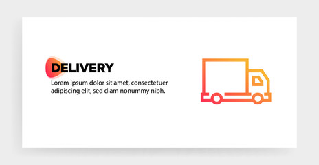 DELIVERY ICON CONCEPT