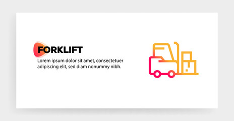 FORKLIFT ICON CONCEPT