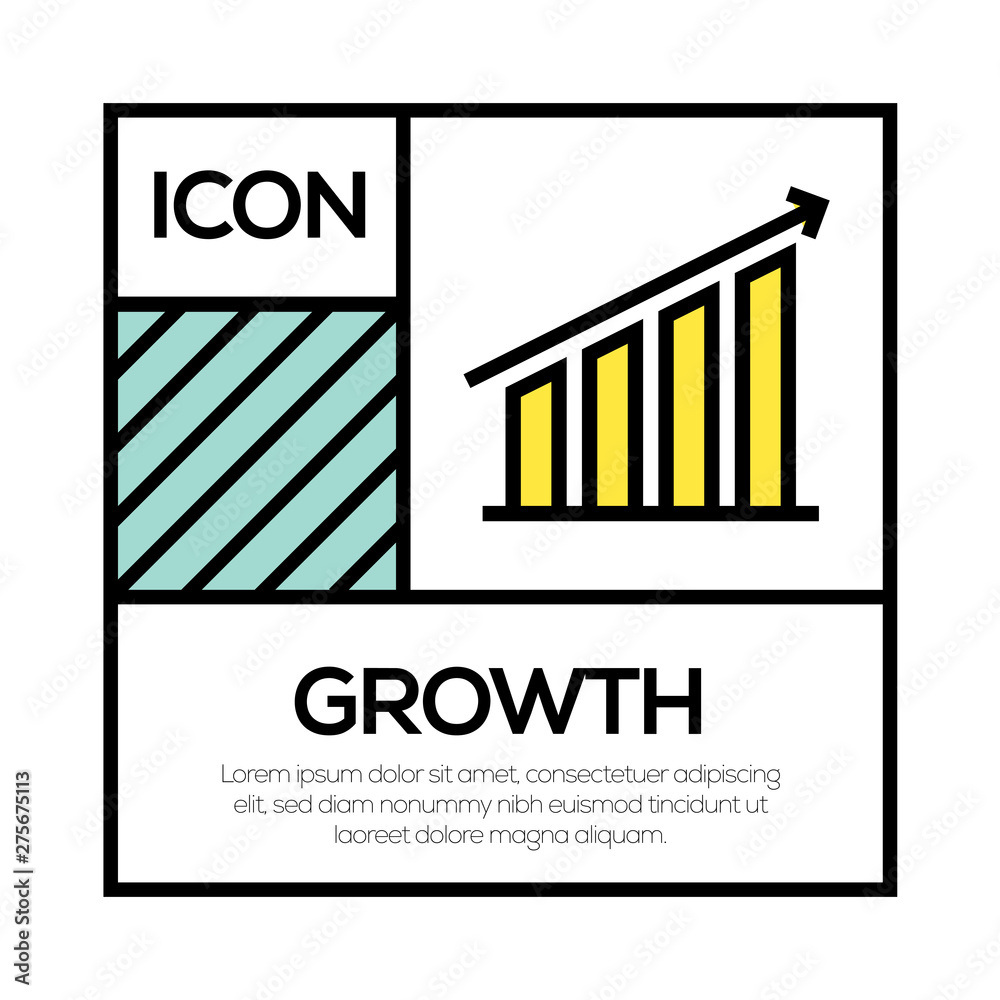 Canvas Prints growth icon concept