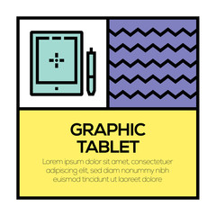 GRAPHIC TABLET ICON CONCEPT