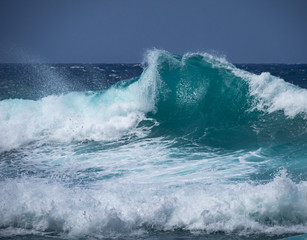 Crashing waves at Shete Boka National park, curacao