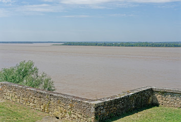 L'estuaire de la Gironde vu de la citadelle de Blaye