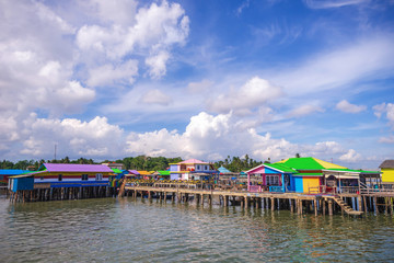 Rainbow village at tanjung pinang bintan island