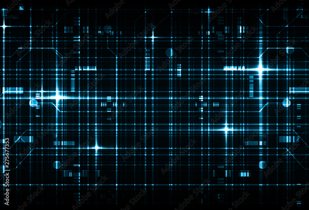 Wall mural abstract technology background. circuit board